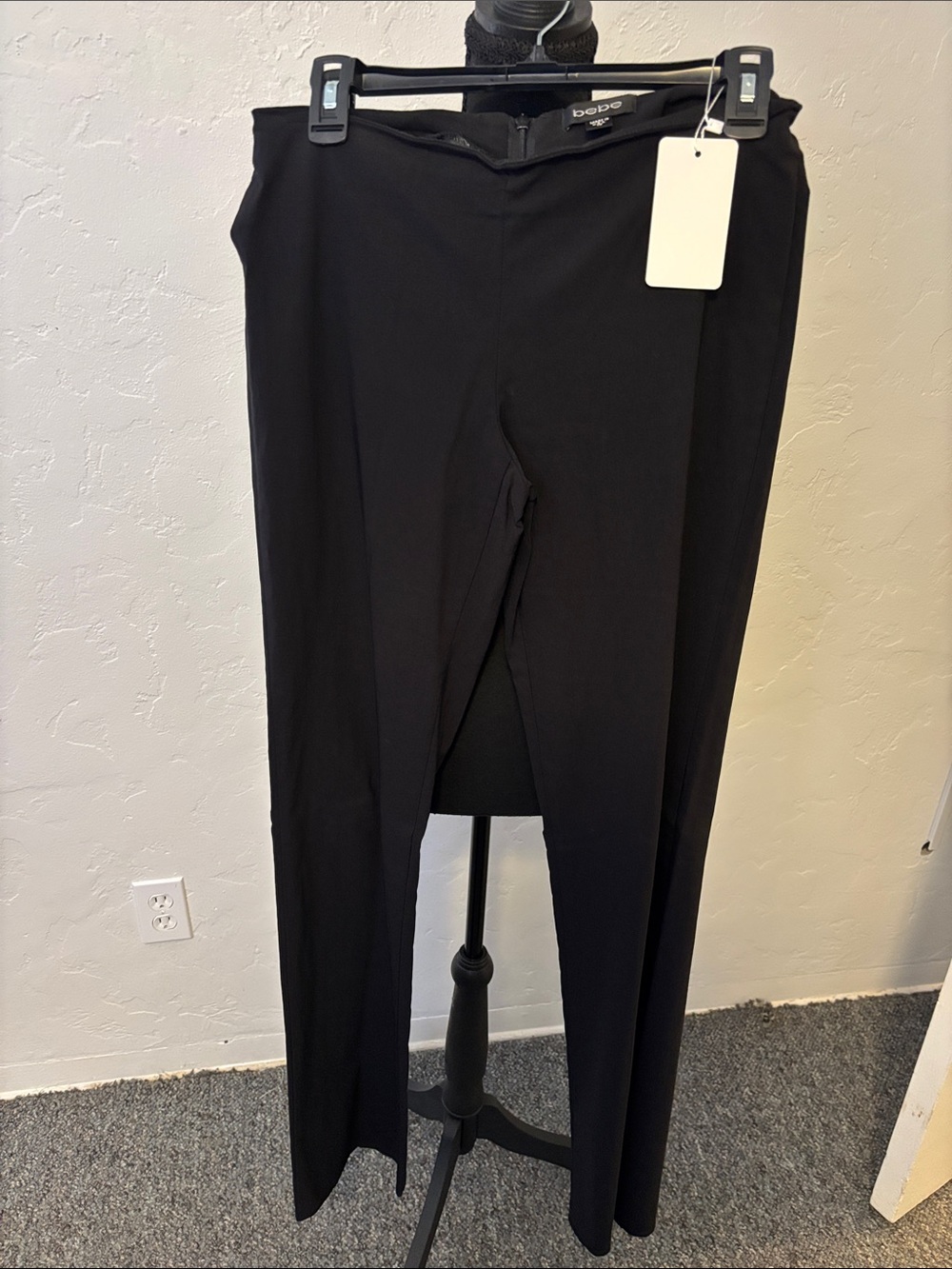bebe vintage Black Slim Tapered Dress Pants